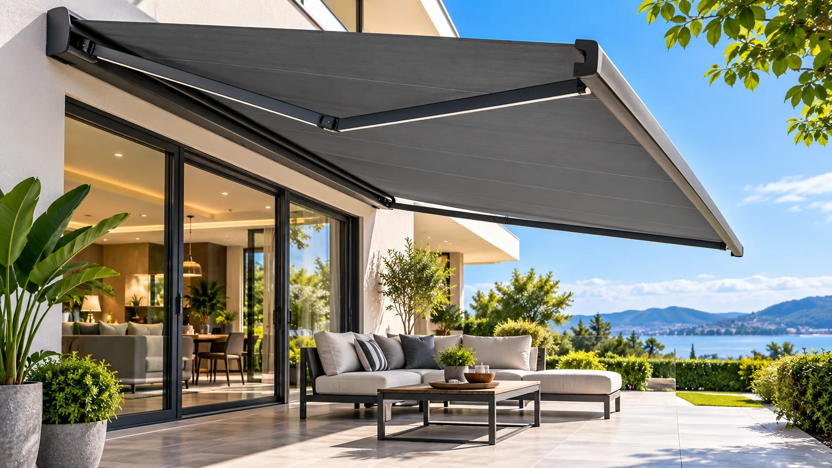 Retractable Awnings Hyderabad — sun rain protection