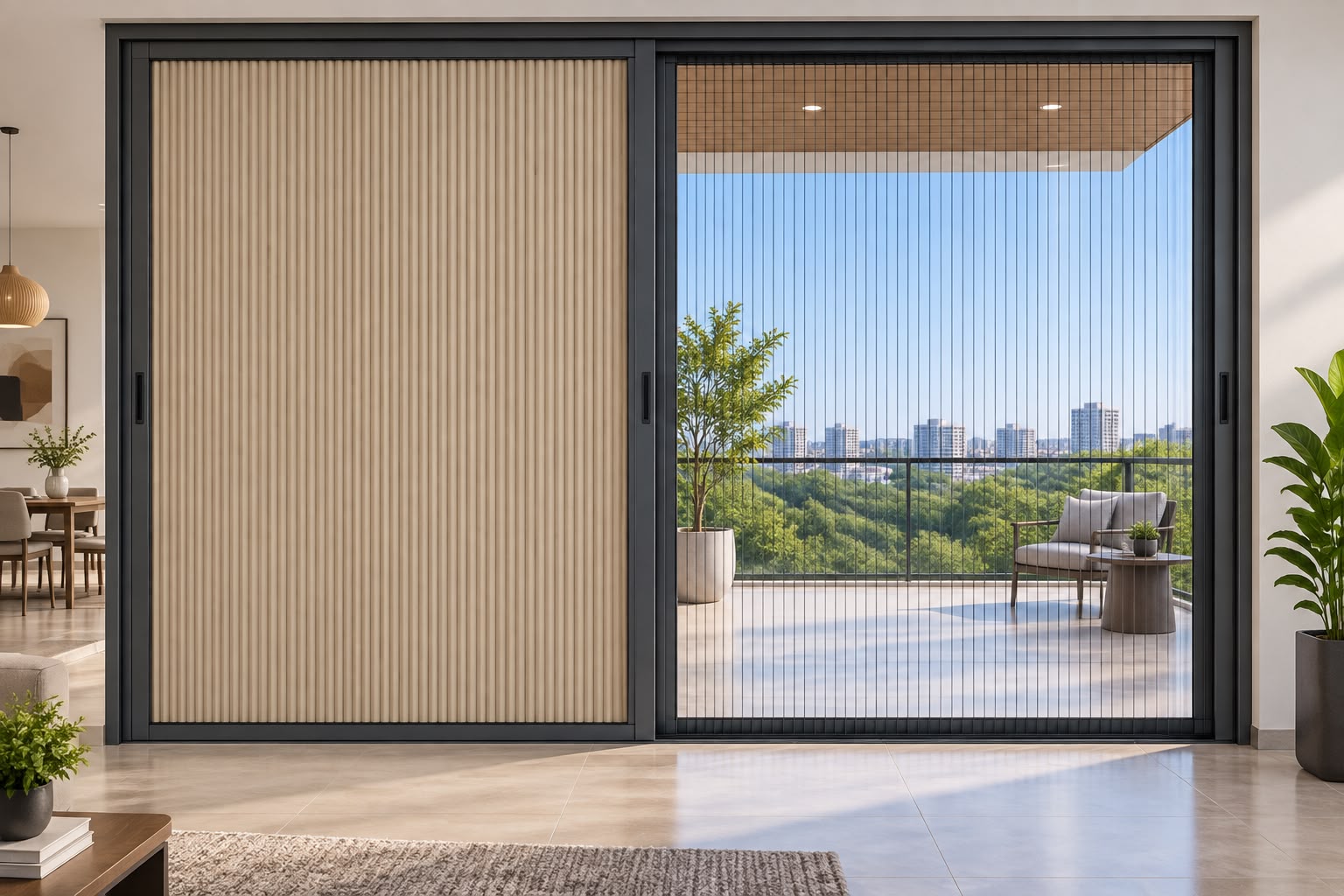 mosquito net for windows Hyderabad — honeycomb pleated screen