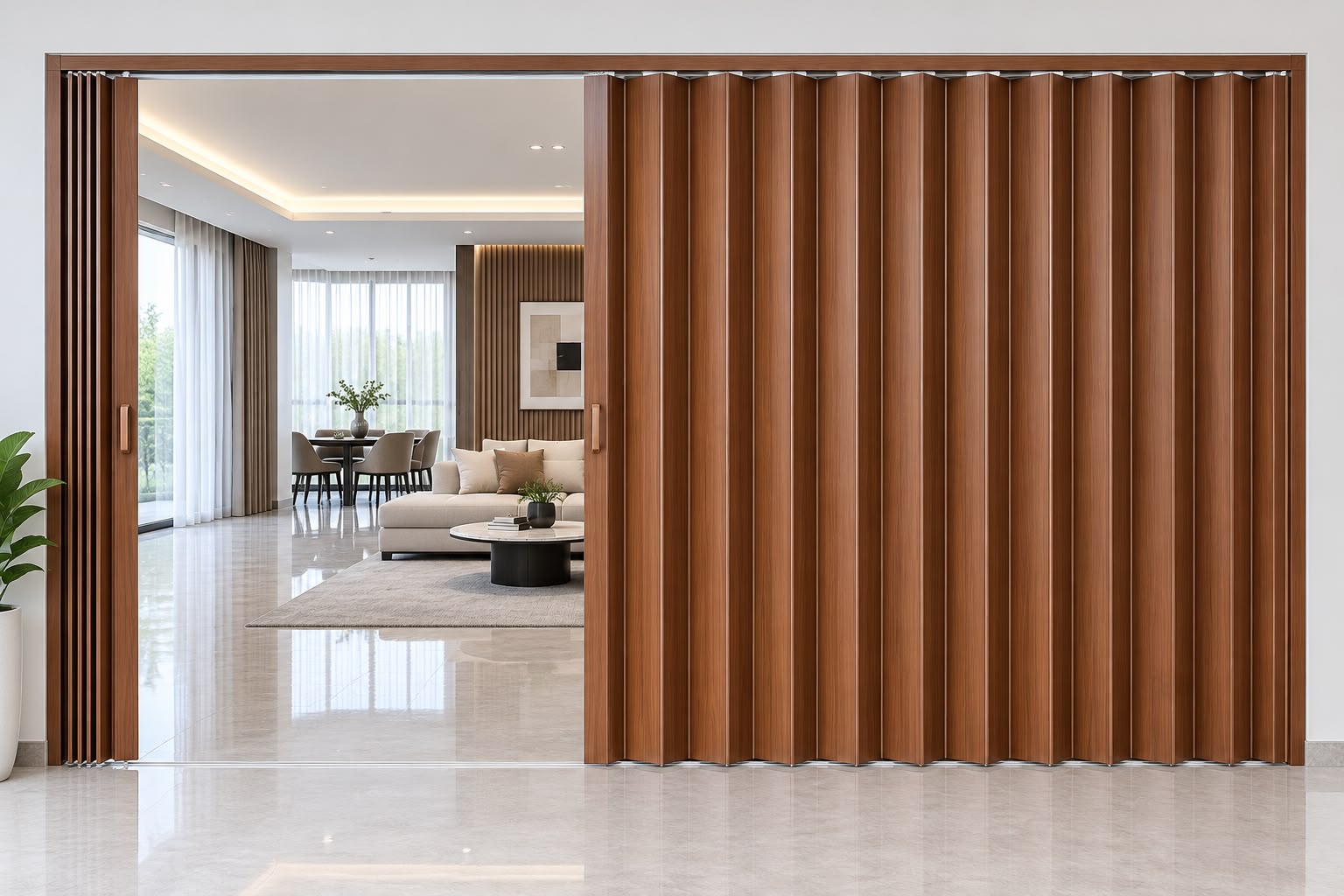 PVC Room Partitions Hyderabad — sliding partition door